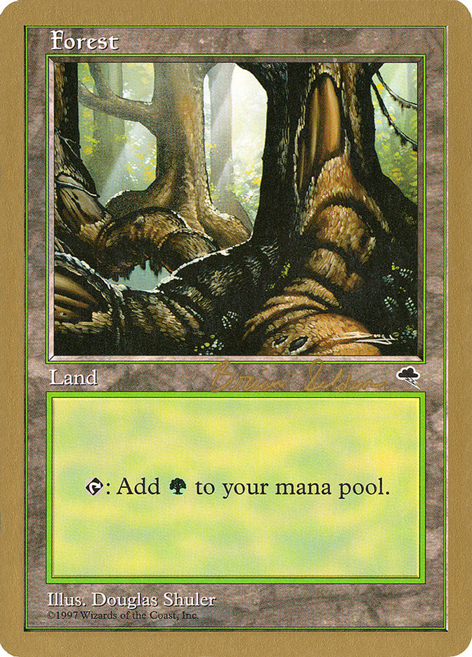 Forest (bs348) (Brian Selden) [World Championship Decks 1998] | Card Merchant Takapuna