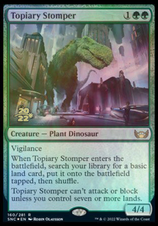 Topiary Stomper [Streets of New Capenna Prerelease Promos] | Card Merchant Takapuna