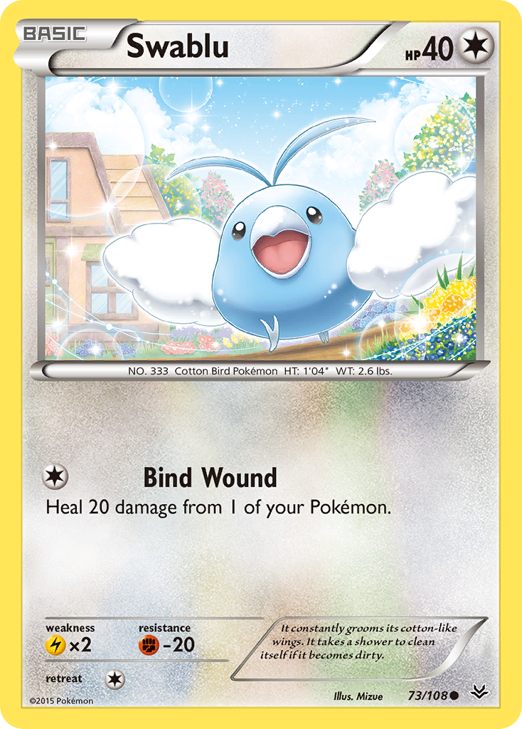 Swablu (73/108) [XY: Roaring Skies] | Card Merchant Takapuna