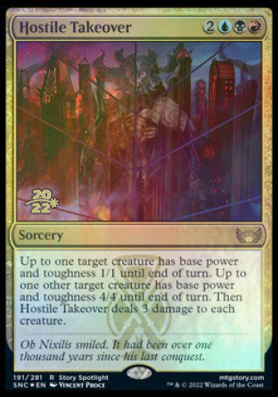 Hostile Takeover [Streets of New Capenna Prerelease Promos] | Card Merchant Takapuna