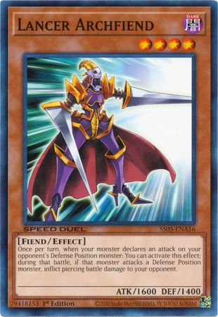 Lancer Archfiend [SS05-ENA16] Common | Card Merchant Takapuna