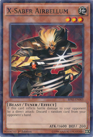 X-Saber Airbellum [BP03-EN063] Shatterfoil Rare | Card Merchant Takapuna