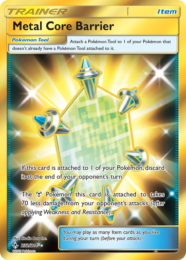 Metal Core Barrier (232/214) [Sun & Moon: Unbroken Bonds] | Card Merchant Takapuna