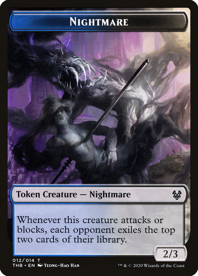 Nightmare Token [Theros Beyond Death Tokens] | Card Merchant Takapuna