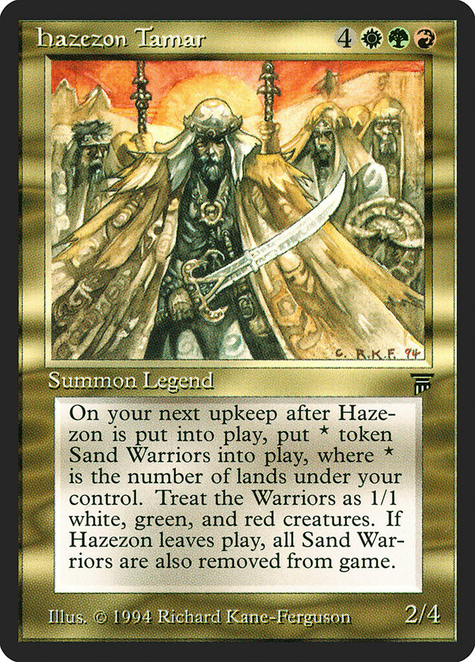 Hazezon Tamar [Legends] | Card Merchant Takapuna