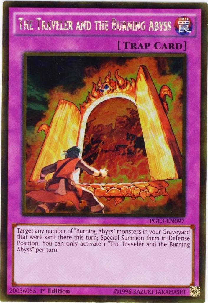 The Traveler and the Burning Abyss [PGL3-EN097] Gold Rare | Card Merchant Takapuna