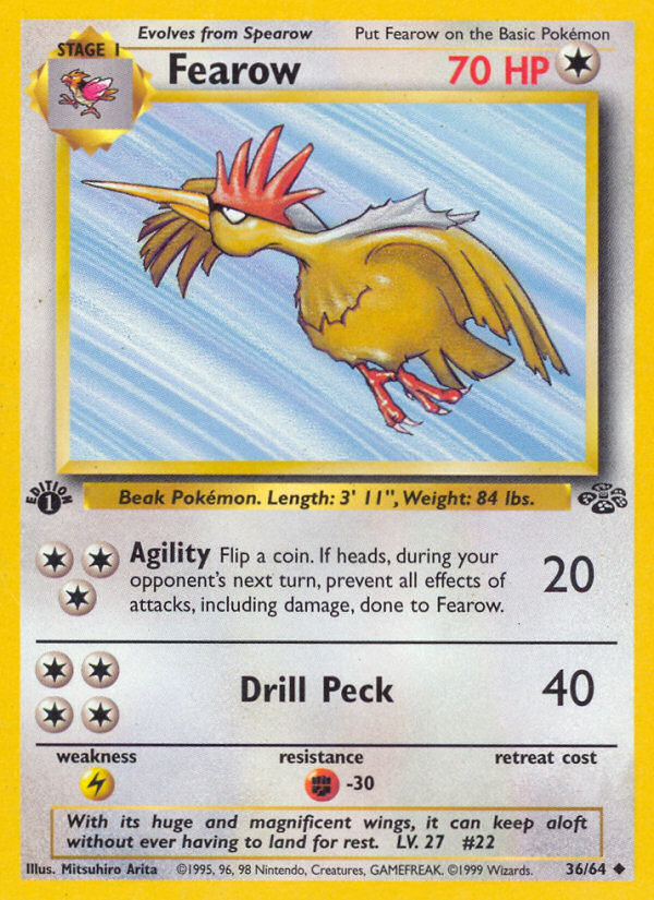 Fearow (36/64) [Jungle 1st Edition] | Card Merchant Takapuna