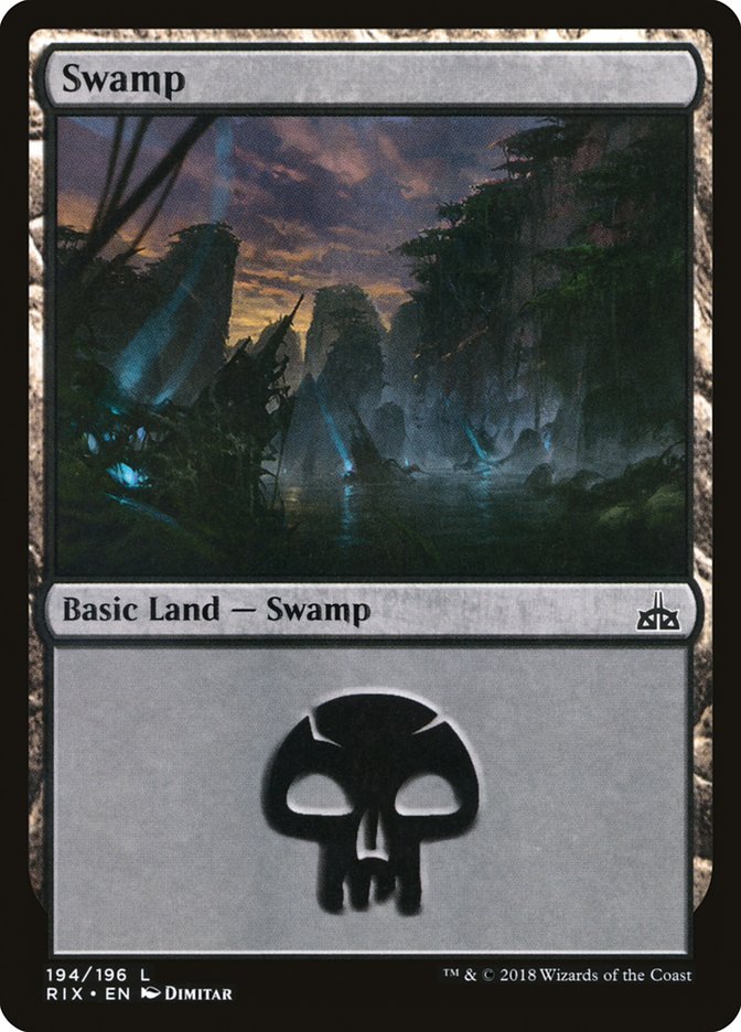 Swamp (194) [Rivals of Ixalan] | Card Merchant Takapuna