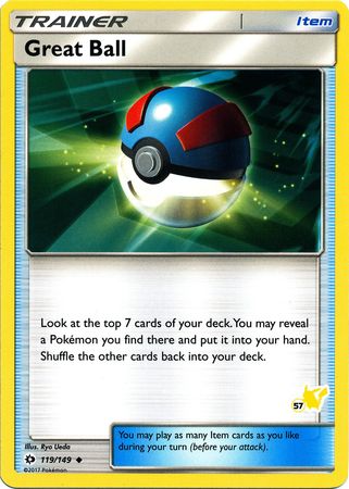 Great Ball (119/149) (Pikachu Stamp #57) [Battle Academy 2020] | Card Merchant Takapuna