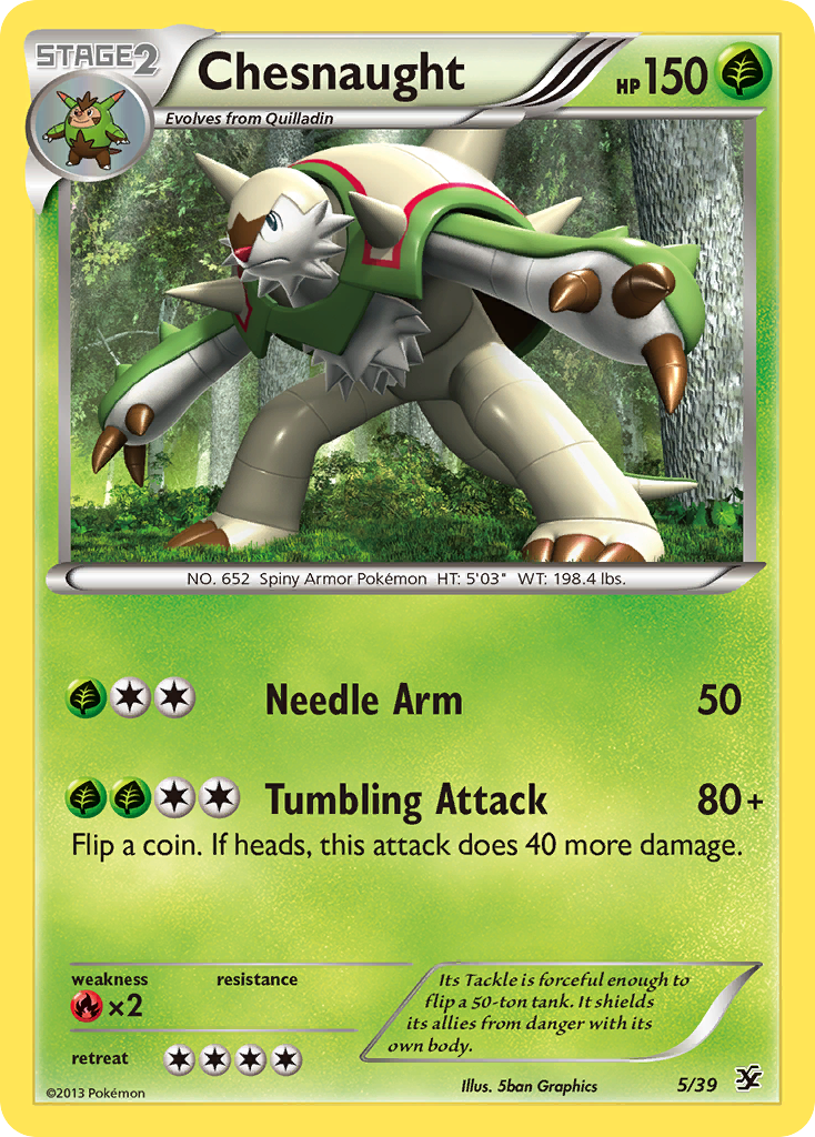 Chesnaught (5/39) [XY: Kalos Starter Set] | Card Merchant Takapuna