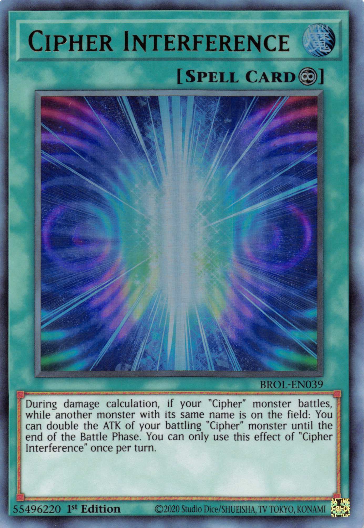 Cipher Interference [BROL-EN039] Ultra Rare | Card Merchant Takapuna