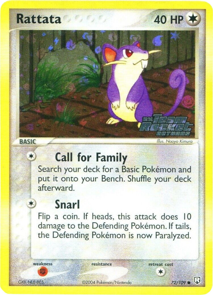 Rattata (72/109) (Stamped) [EX: Team Rocket Returns] | Card Merchant Takapuna