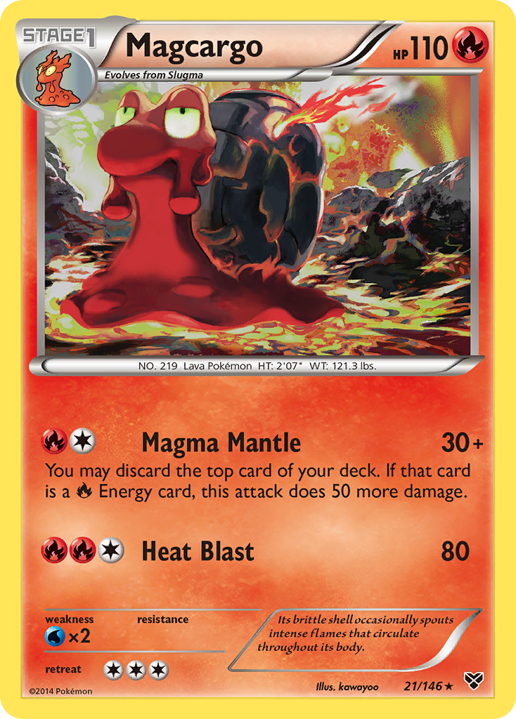 Magcargo (21/146) [XY: Base Set] | Card Merchant Takapuna