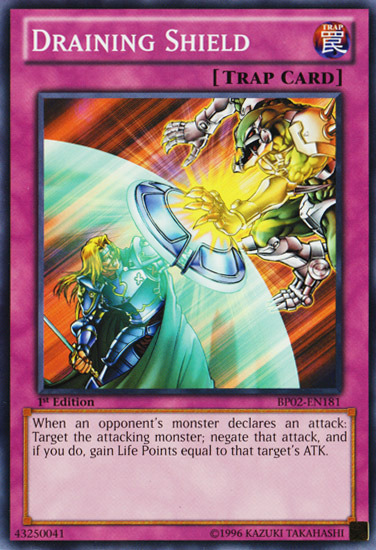 Draining Shield [BP02-EN181] Mosaic Rare | Card Merchant Takapuna