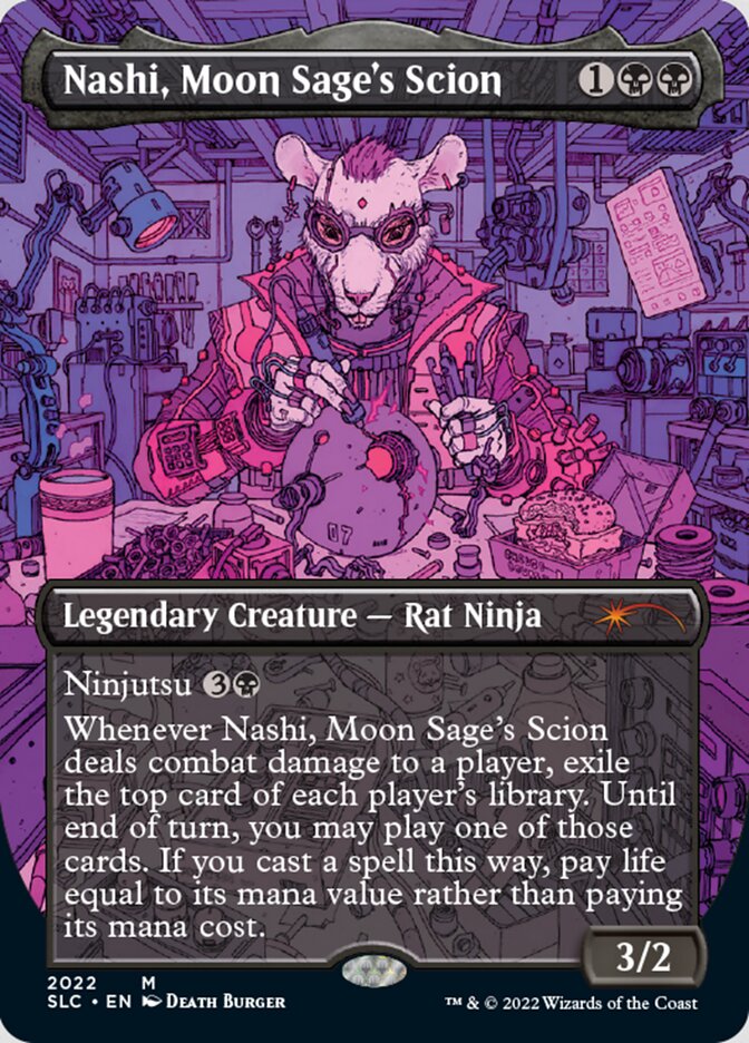 Nashi, Moon Sage's Scion (Borderless) [Secret Lair 30th Anniversary Countdown Kit] | Card Merchant Takapuna