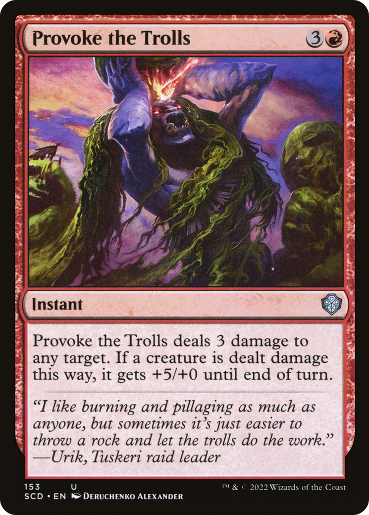 Provoke the Trolls [Starter Commander Decks] | Card Merchant Takapuna