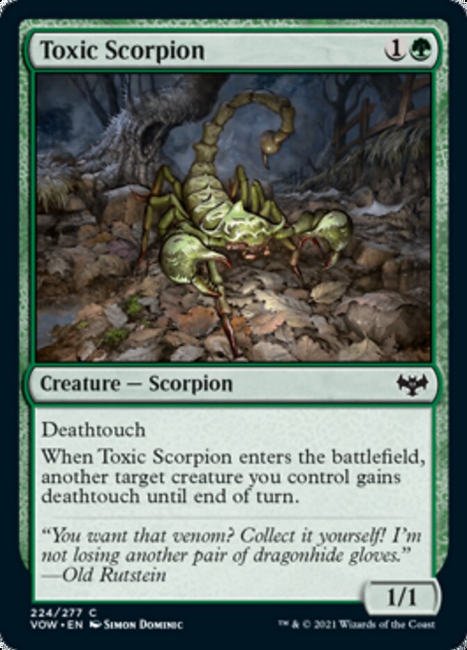 Toxic Scorpion [Innistrad: Crimson Vow] | Card Merchant Takapuna