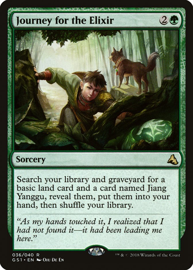 Journey for the Elixir [Global Series Jiang Yanggu & Mu Yanling] | Card Merchant Takapuna