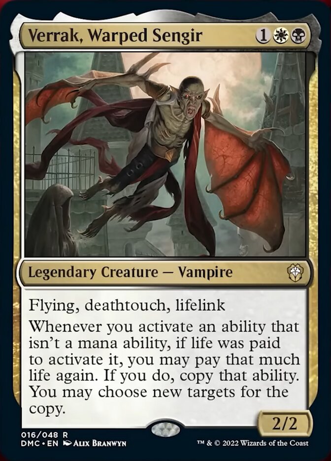 Verrak, Warped Sengir [Dominaria United Commander] | Card Merchant Takapuna