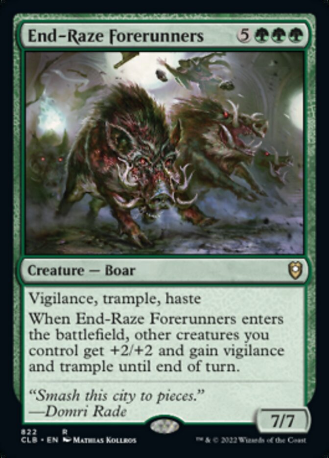 End-Raze Forerunners [Commander Legends: Battle for Baldur's Gate] | Card Merchant Takapuna