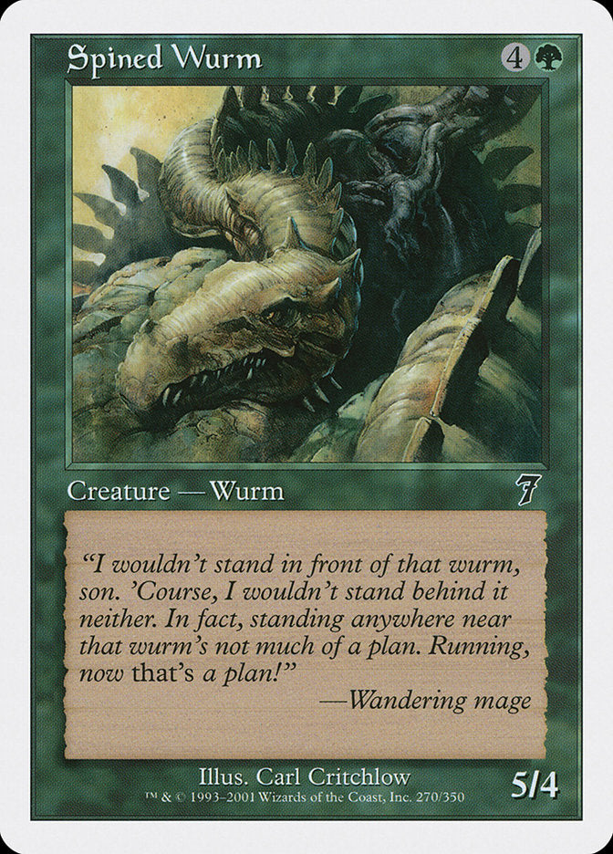 Spined Wurm [Seventh Edition] | Card Merchant Takapuna