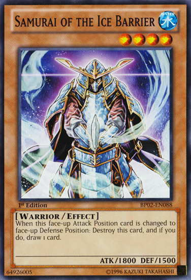 Samurai of the Ice Barrier [BP02-EN088] Mosaic Rare | Card Merchant Takapuna