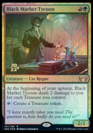 Black Market Tycoon [Streets of New Capenna Prerelease Promos] | Card Merchant Takapuna