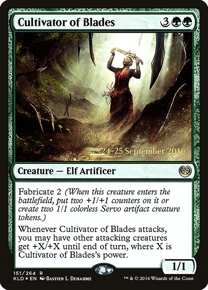 Cultivator of Blades [Kaladesh Prerelease Promos] | Card Merchant Takapuna