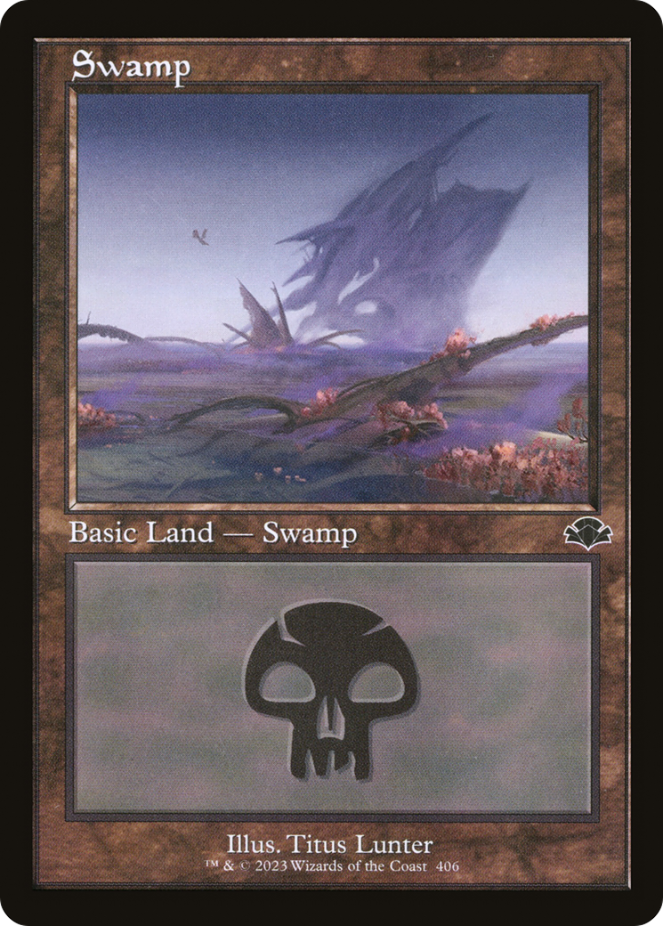 Swamp (406) (Retro) [Dominaria Remastered] | Card Merchant Takapuna