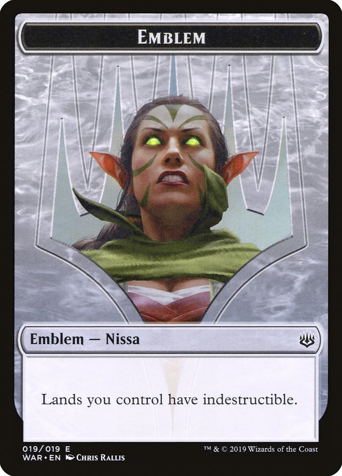 Nissa, Who Shakes the World Emblem [War of the Spark Tokens] | Card Merchant Takapuna