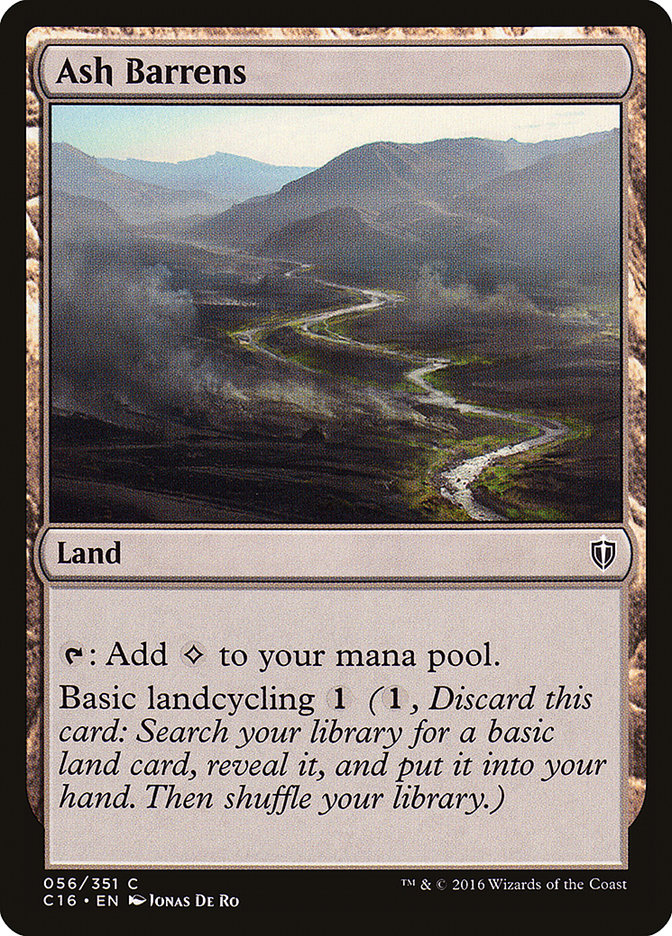 Ash Barrens [Commander 2016] | Card Merchant Takapuna