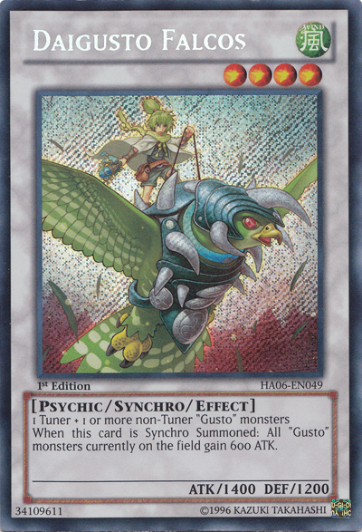 Daigusto Falcos [HA06-EN049] Secret Rare | Card Merchant Takapuna