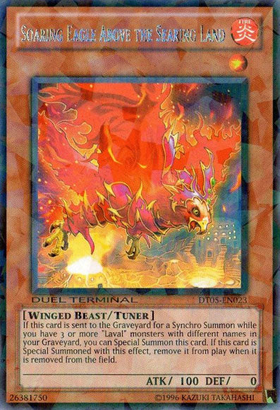 Soaring Eagle Above the Searing Land [DT05-EN023] Rare | Card Merchant Takapuna