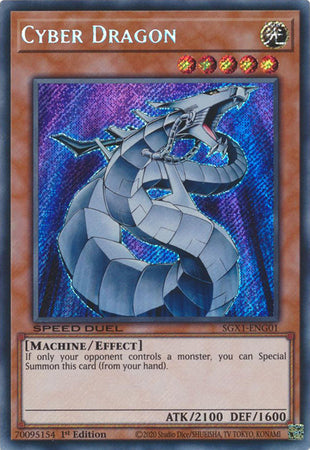 Cyber Dragon [SGX1-ENG01] Secret Rare | Card Merchant Takapuna