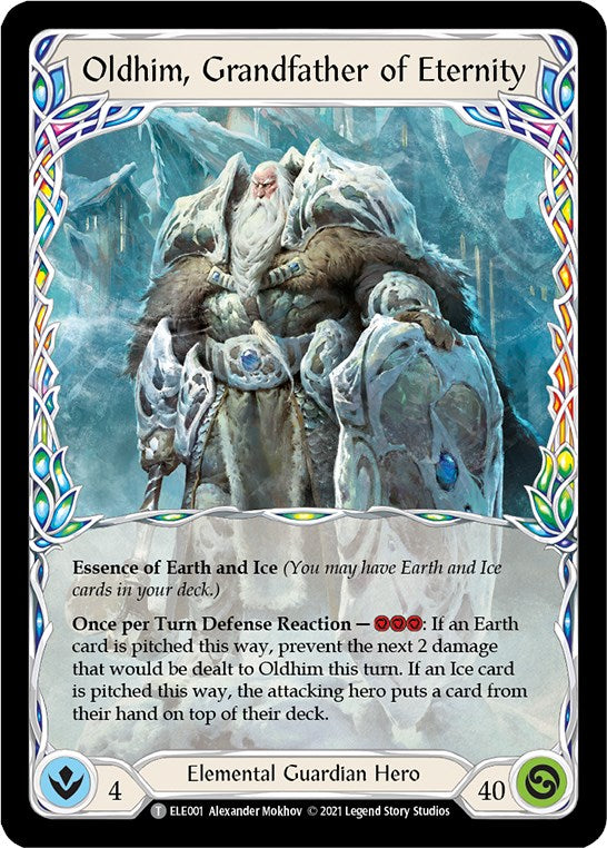 Oldhim, Grandfather of Eternity // Oldhim [ELE001 // ELE002] (Tales of Aria) | Card Merchant Takapuna