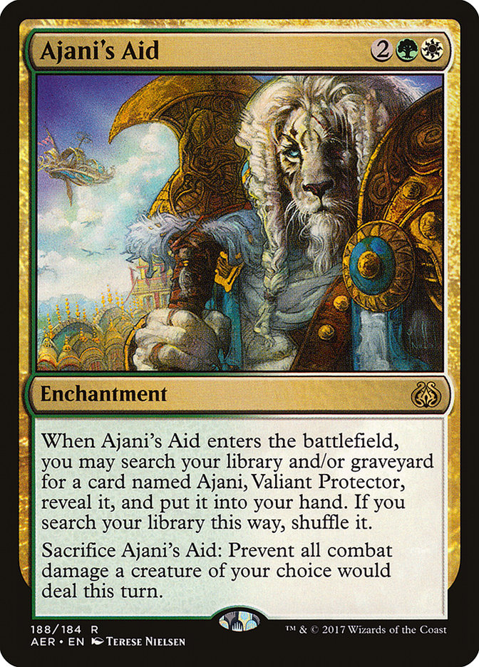 Ajani's Aid [Aether Revolt] | Card Merchant Takapuna