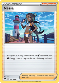 Nessa (157/185) [Sword & Shield: Vivid Voltage] | Card Merchant Takapuna