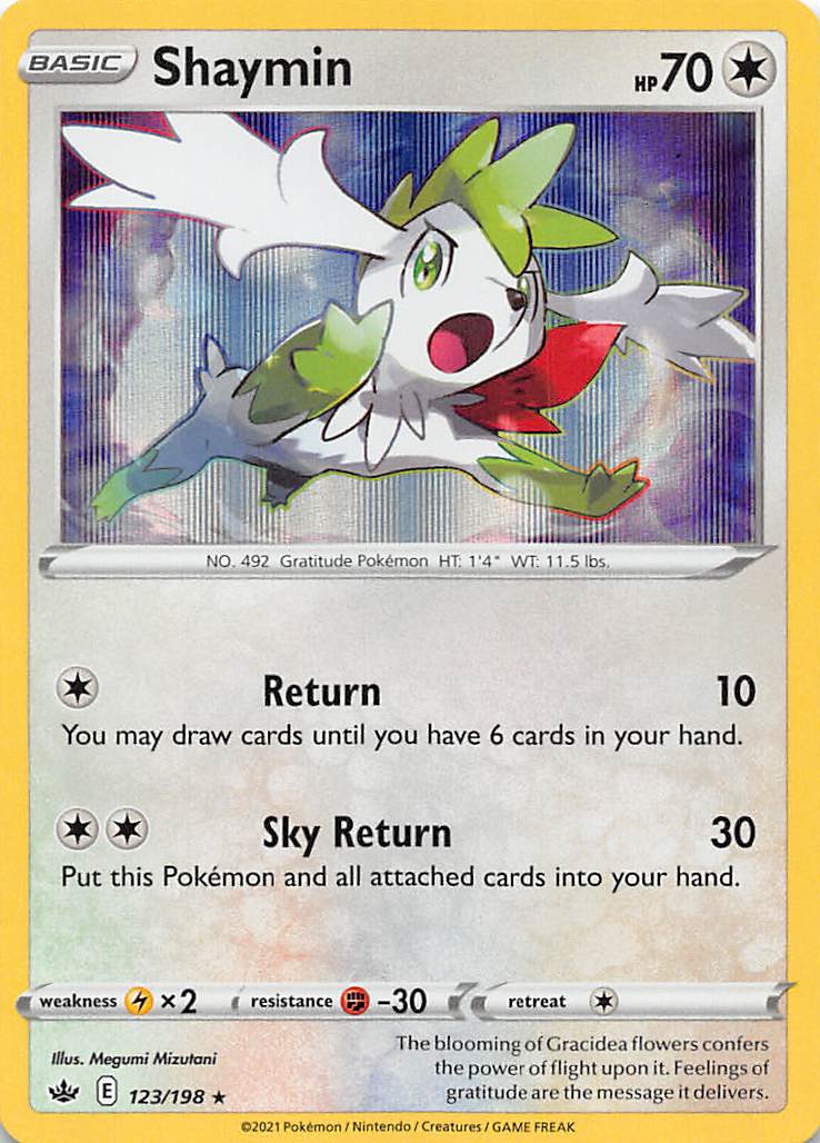 Shaymin (123/198) [Sword & Shield: Chilling Reign] | Card Merchant Takapuna