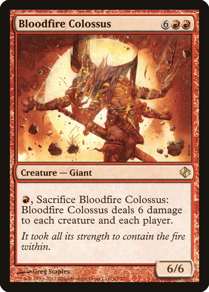 Bloodfire Colossus [Duel Decks: Venser vs. Koth] | Card Merchant Takapuna