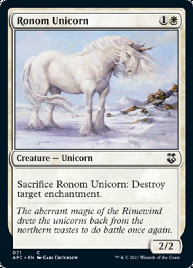 Ronom Unicorn [Dungeons & Dragons: Adventures in the Forgotten Realms Commander] | Card Merchant Takapuna