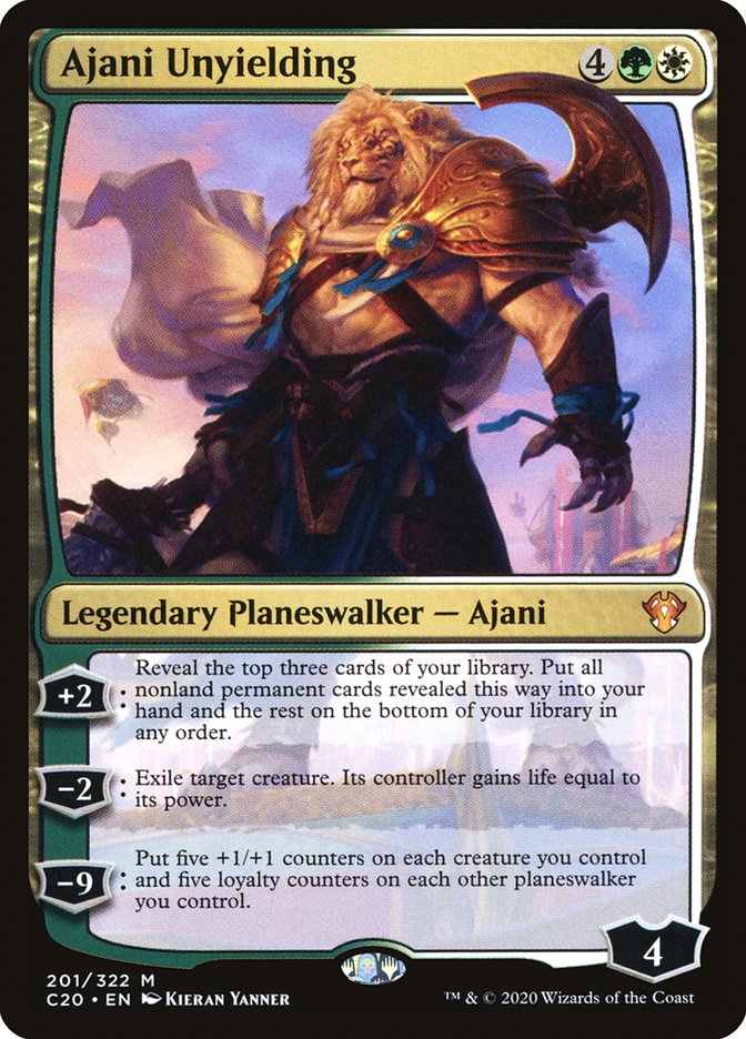 Ajani Unyielding [Commander 2020] | Card Merchant Takapuna