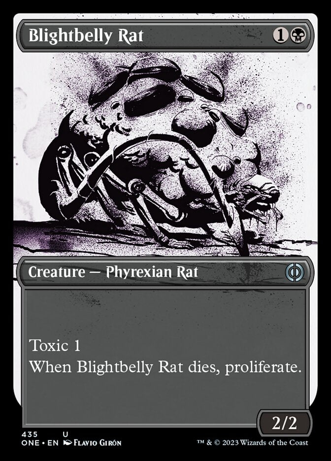 Blightbelly Rat (Showcase Ichor Step-and-Compleat Foil) [Phyrexia: All Will Be One] | Card Merchant Takapuna