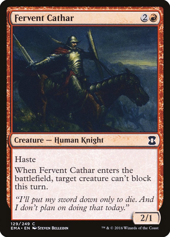 Fervent Cathar [Eternal Masters] | Card Merchant Takapuna