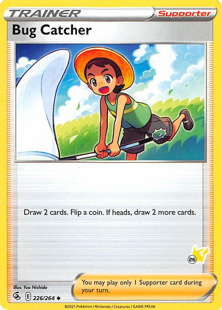 Bug Catcher (226/264) (Pikachu Stamp #26) [Battle Academy 2022] | Card Merchant Takapuna