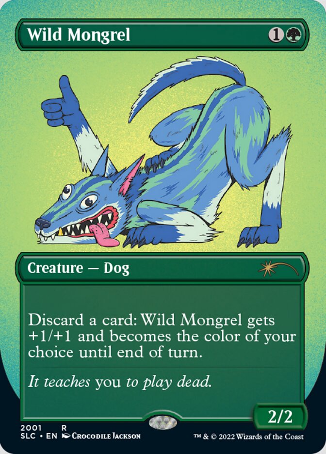 Wild Mongrel (Borderless) [Secret Lair 30th Anniversary Countdown Kit] | Card Merchant Takapuna