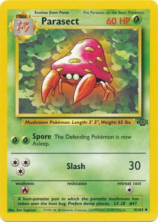 Parasect (41/64) [Jungle Unlimited] | Card Merchant Takapuna