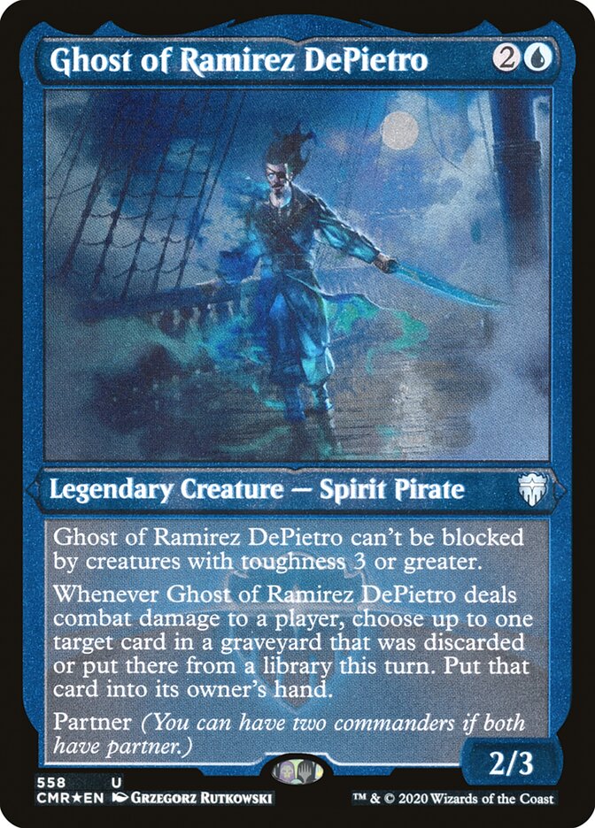 Ghost of Ramirez DePietro (Etched) [Commander Legends] | Card Merchant Takapuna