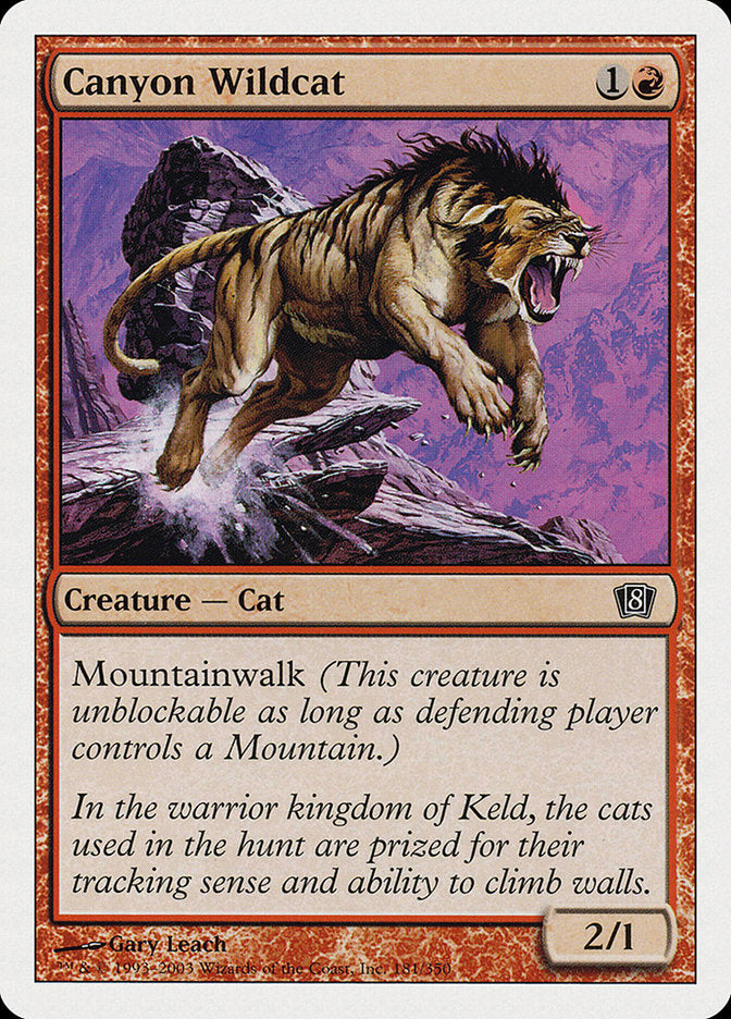 Canyon Wildcat [Eighth Edition] | Card Merchant Takapuna