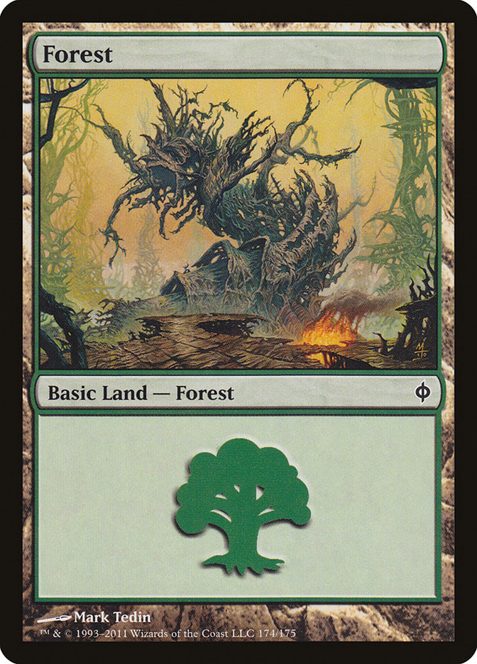 Forest (174) [New Phyrexia] | Card Merchant Takapuna