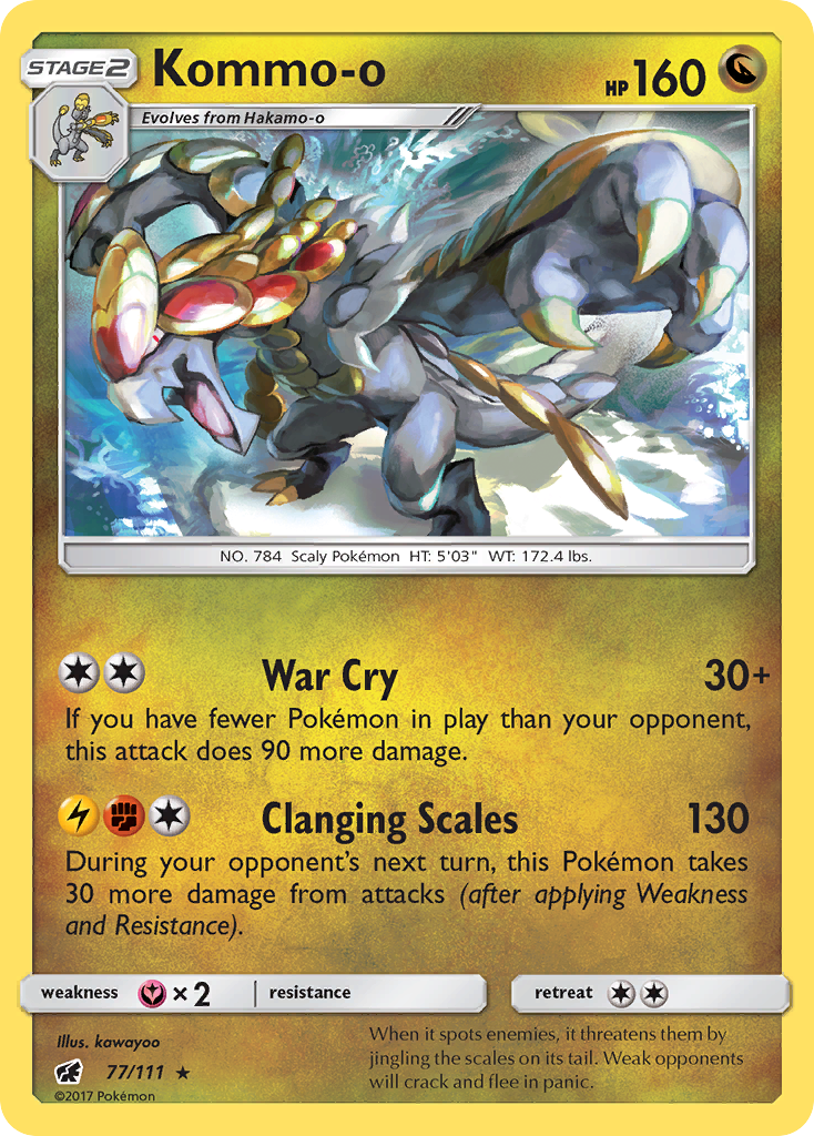 Kommo-o (77/111) [Sun & Moon: Crimson Invasion] | Card Merchant Takapuna